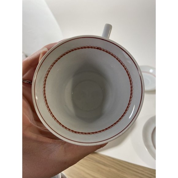 Wedgwood Flying Cloud Rust Lot 4 place settings + extra dinner, tea + sugar jar - Picture 15 of 16